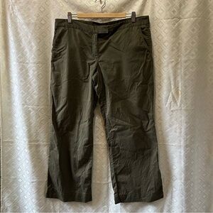 J. Crew 14 Cotton Wide Leg City Fit Pants Green